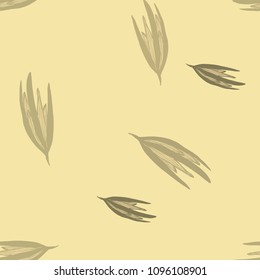 beige yellow pastel background, unopened lily flower. exotic flower kind. suitable for packaging design for natural cosmetics. 