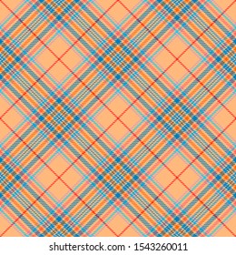 Beige,Blue,Red,Pink and Orange Tartan Plaid Scottish Seamless Pattern. Texture from tartan, plaid, tablecloths, shirts, clothes, dresses, bedding, blankets and other textile.