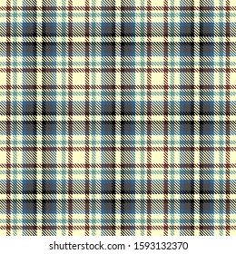 Beige,Brown,Gray,Blue and Black Tartan Plaid Scottish Seamless Pattern. Texture from tartan, plaid, tablecloths, shirts, clothes, dresses, bedding, blankets and other textile.