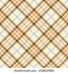 Beige,Green and Pink Tartan Plaid Scottish Seamless Pattern. Texture from tartan, plaid, tablecloths, shirts, clothes, dresses, bedding, blankets and other textile.