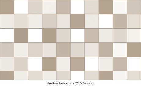 beiger, grauer quadratischer Mosaikhintergrund
