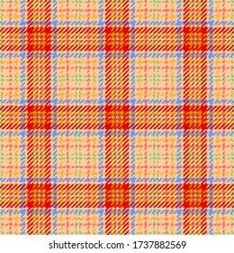 Beige,Red and Blue Tartan Plaid Scottish Seamless Pattern. Texture from tartan, plaid, tablecloths, shirts, clothes, dresses, bedding, blankets and other textile.