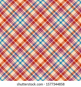 Beige,Red,Purple and Blue Tartan Plaid Scottish Seamless Pattern. Texture from tartan, plaid, tablecloths, shirts, clothes, dresses, bedding, blankets and other textile.