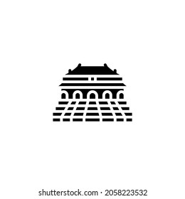 Beijing Icon Isolated On White Background