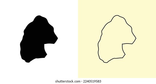 Mapa de Beijing, China, Asia. Diseños de mapas rellenos y esquemáticos. Ilustración del vector