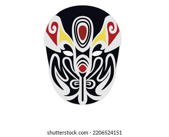 Beijing opera mask of ancient people