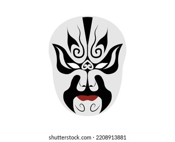 Beijing opera mask of ancient people