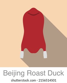 Beijing Roast Duck, Chinese food flat icon