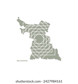 Beilngries Map - World Map International vector template. German region silhouette vector illustration