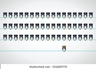 Being different, standing out from the crowd 