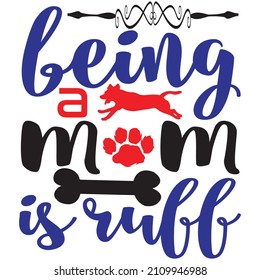 Ser madre es un desgaste, diseño de camisetas y archivo vectorial.