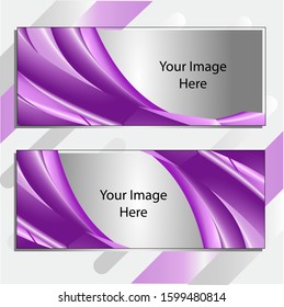 Being in the spotlight with the theme purple, cheerful and modern.
