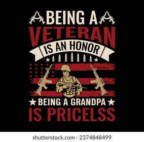 Being A Veteran T Shirt Design