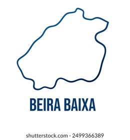 Beira Baixa former province of Portugal smooth map