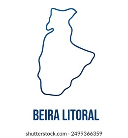 Beira Litoral former province of Portugal smooth map