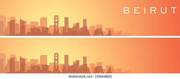 Beirut Beautiful Skyline Scenery Banner