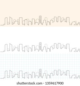 Beirut Hand Drawn Skyline