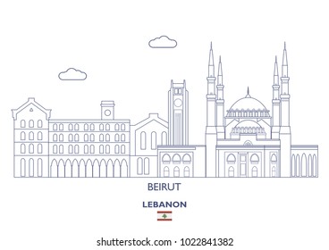 Beirut Linear City Skyline, Lebanon