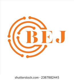 BEJ letter design. BEJ letter technology logo design on white background. BEJ Monogram logo design for entrepreneur and business