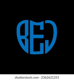 BEJ letter logo creative design. BEJ unique design.
