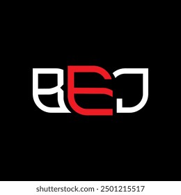 BEJ logo design, BEJ simple and modern logo. BEJ luxurious alphabet design  