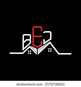 BEJ Real State logo design, BEJ simple and modern logo. BEJ luxurious alphabet design  