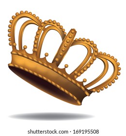 Bejeweled crown. EPS 10 vector, grouped for easy editing. No open shapes or paths.