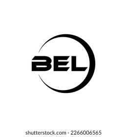 Diseño del logotipo de la letra BEL en la ilustración. Logo vector, diseños de caligrafía para logotipo, afiche, invitación, etc.