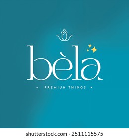 Logotipo Bela Premium, empresa, moda, negócio, beleza, luxo, logotipo para empresa premium