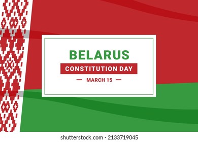 Belarus Constitution Day. Vector Illustration. The illustration is suitable for banners, flyers, stickers, cards, etc.	