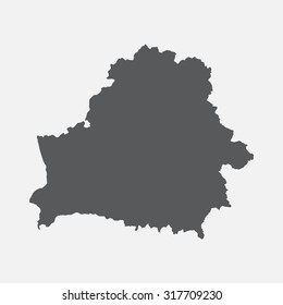 Belarus country border map