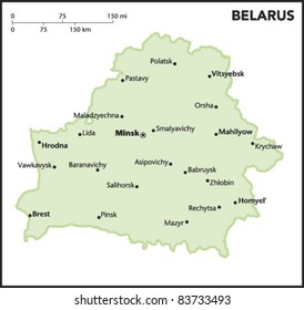 Belarus Country Map