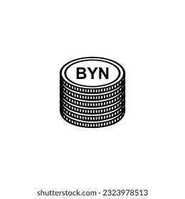 Belarus Currency Symbol, Belarusian Ruble Icon, BYN Sign. Vector Illustration