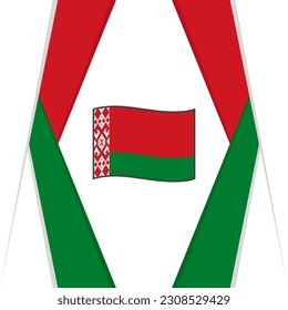 Belarus Flag Abstract Background Design Template. Belarus Independence Day Banner Social Media Post. Belarus Background
