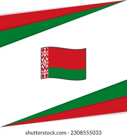Belarus Flag Abstrakte Hintergrunddesign-Vorlage. Weißrussland Independence Day Banner Social Media Post. Belarus-Design