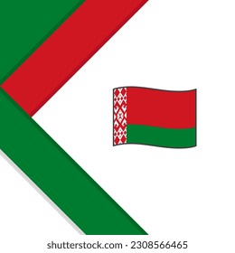 Belarus Flag Abstract Background Design Template. Belarus Independence Day Banner Social Media Post. Belarus Illustration