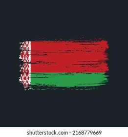 Belarus Flag Brush. National Flag