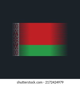 Belarus Flag Brush. National Flag