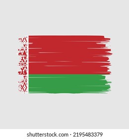 Belarus Flag Brush. National Flag