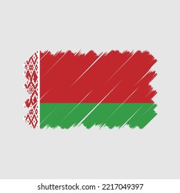 Belarus Flag Brush. National Flag