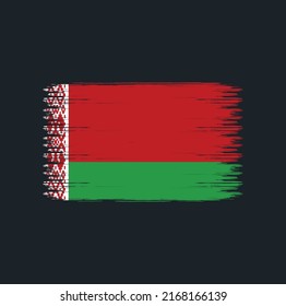 Belarus Flag Brush Strokes. National Flag