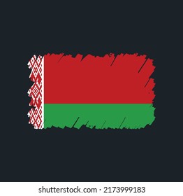 Belarus Flag Brush Strokes. National Flag