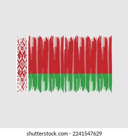 Belarus Flag Brush Vector Design