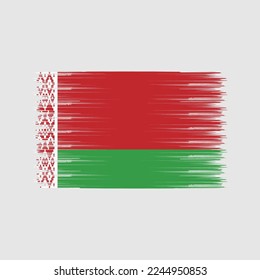 Belarus Flag Brush Vector Illustration