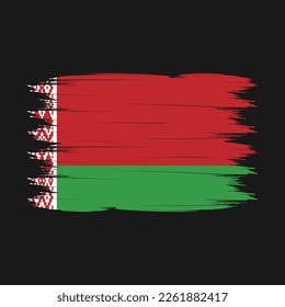 Belarus Flag Brush Vector Illustration
