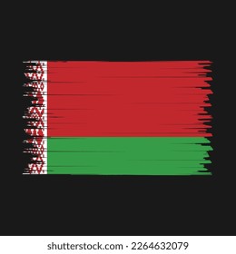 Belarus Flag Brush Vector Illustration