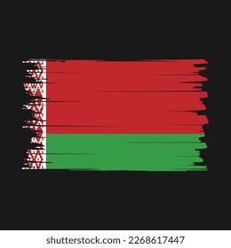 Belarus-Flagge - Vektorgrafik mit Druckfarbe