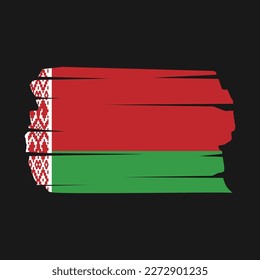 Belarus Flag Brush Vector Illustration