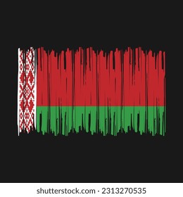 Belarus Flag Brush Vector Illustration
