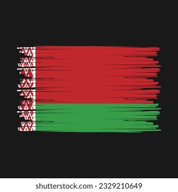 Belarus Flag Brush Vector Illustration